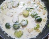 Foto del paso 5 de la receta: Repollitos de Bruselas y Hongos🍄🍄🍄en Crema