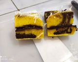 Foto langkah ke 6 dari resep Kue/cake vanilla marbel lapis chocolate.
