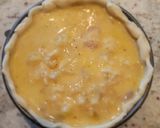 Foto del paso 6 de la receta Quiche de gambas, puerros y calabacín