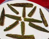 A picture of step 3 of Stuff Okra.