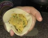 A picture of step 4 of Aloo samosa.