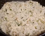 A picture of step 3 of Barnyard millet Farali Upma with cucumber raita.