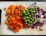 A picture of step 1 of Masala Oats.