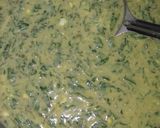 A picture of step 3 of Besan-Methi Chilla.