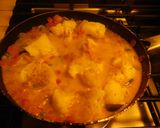 A picture of step 4 of Vegetable Medley. Kerala style coconut masala curry.
