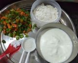 A picture of step 1 of Curd Poha.