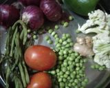 वेज बिरयानी (veg biryani reicpe in Hindi) रेसिपी चरण 1 फोटो