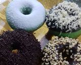 Foto langkah ke 7 dari resep Donat Pandan Menul.