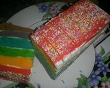 Foto langkah ke 6 dari resep Rainbow Cake Mudah.