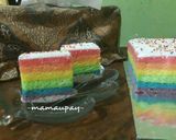 Foto langkah ke 9 dari resep Rainbow Cake Kukus Ala Ny. Liem.