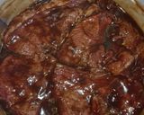 A picture of step 1 of My Take Spur Version mushroom & black pepper Chump Steak.