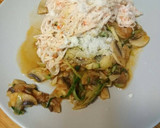 Foto del paso 10 de la receta: Tallarines de calabacín con surimi y champiñones. Receta 5*