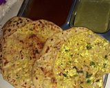 A picture of step 4 of Paneer Paratha.