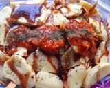 A picture of step 4 of Halloumi Fatteh.
