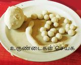 A picture of step 3 of Delicious rice dumplings in milk sweetened with sugar (Paal kozhukattai in Tamil).