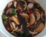 A picture of step 3 of Soya dip.
