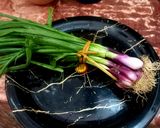 हरे प्याज़ की सब्जी रेसिपी चरण 1 फोटो