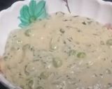 A picture of step 5 of Methi matar malai.