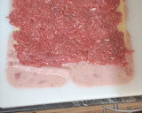 Foto del paso 2 de la receta: Rollito de carne picada con jamón en dulce y queso