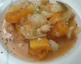 Foto del paso 2 de la receta: Olla gitana, pera rellena de olla y puré de olla