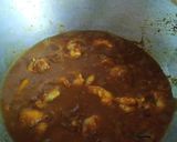 A picture of step 2 of Prawn curry with raw mango.
