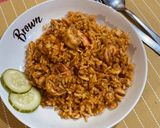 A picture of step 5 of Malay Style Fried rice.