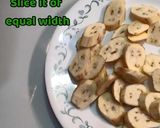 A picture of step 2 of Raw Banana Chaat.