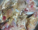 A picture of step 1 of Methi Chicken.