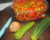 Foto del paso 1 de la receta: Pico de gallo con pepino y cherry
