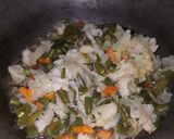 A picture of step 2 of Veg Pulao.