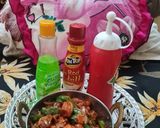 A picture of step 6 of Chicken Chilli.