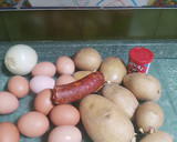 Foto del paso 1 de la receta: Tortilla de patata y chorizo