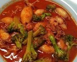 Foto langkah ke 6 dari resep Cumi saos padang (Enak dan mudah dibuat).