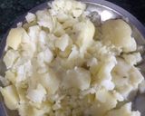 A picture of step 1 of Paneer pattice.