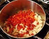 A picture of step 3 of Dirty Red Beans and Rice.