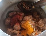 A picture of step 5 of Mutton Pulao.