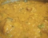 A picture of step 4 of Dal gosht.