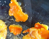 Foto del paso 1 de la receta: Flan de huevo con crujientes de cáscara de naranja