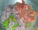 A picture of step 3 of Dhaba style egg.