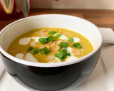 Foto del paso 4 de la receta: Crema de zanahoria y calabacín con leche de coco, comino y cilantro