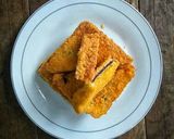 Foto langkah ke 5 dari resep Roti Tawar goreng isi cokelat.