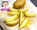 Foto langkah ke 1 dari resep Vegan Potato Wedges alaMetut 👩🍳.