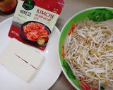 Hình bước làm 1 của món Canh kim chi giá đỗ