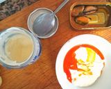 A picture of step 3 of Potato Skewer with Mussel and Escabeche Mayonnaise.