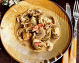 Foto del paso 4 de la receta: Alcachofas con champiñones y jamón