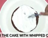 A picture of step 4 of Eggless chocolate cake without oven.