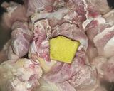 A picture of step 2 of Namkeen Gosht.