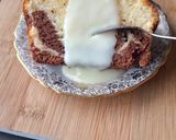 Une image de l'étape 5 de Cake marbré au chocolat blanc et au chocolat noir.