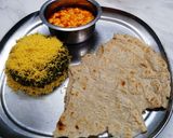 A picture of step 5 of Guvaar vaidu bhaji with dahi tikhari.