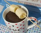 عکس مرحله 3 از دستور شکلات داغ کاراملی با موز 🍫🍌